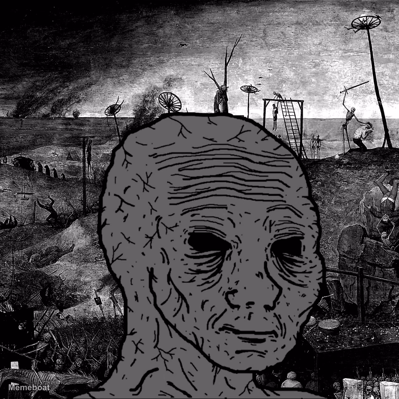 Doomer Wojak Apocalypse - meme generator image preview