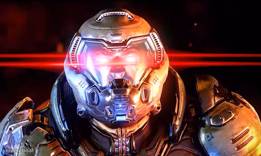 Doomslayer intensifies - meme generator image preview
