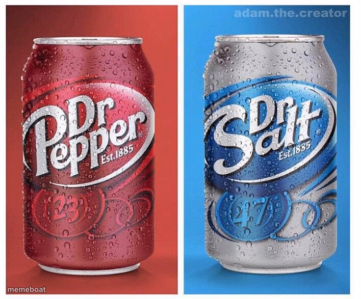 Dr Pepper vs Dr Salt - meme generator image preview