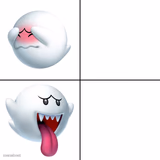 Drake alternative with Boo ghost from Super Mario