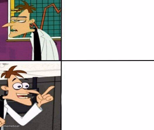 Drake but it's Doofenshmirtz - meme generator image preview