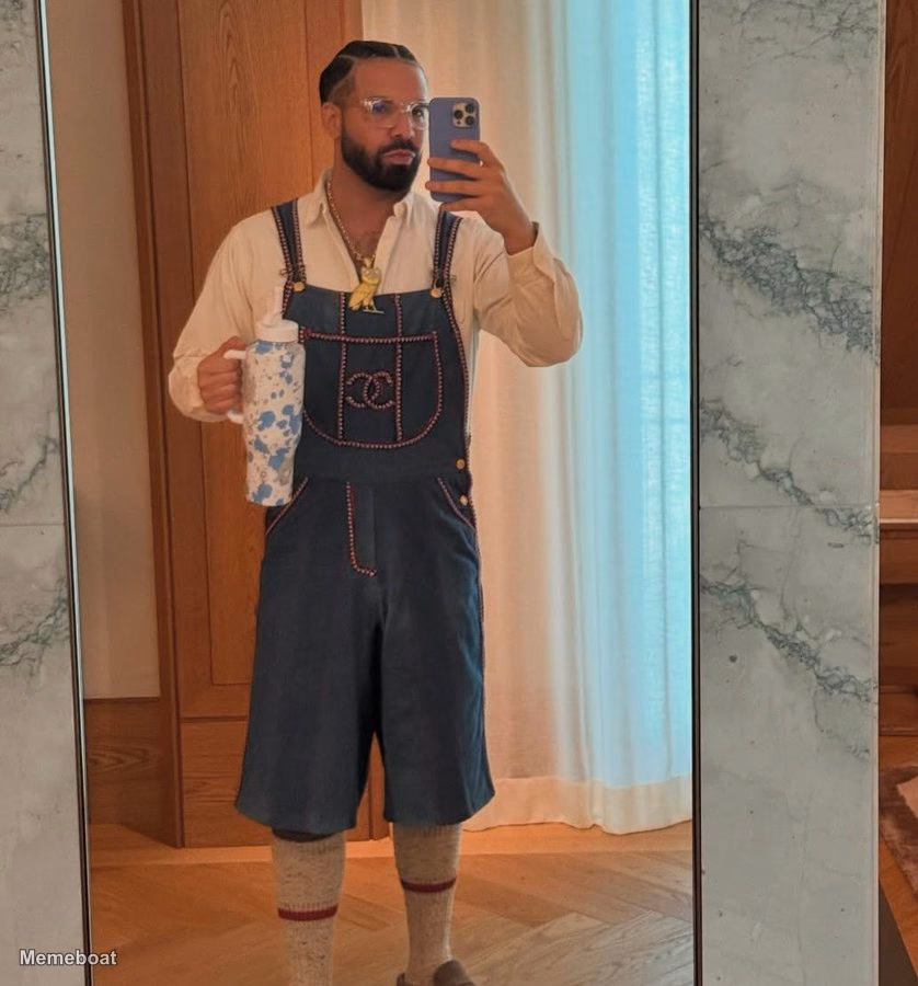 Drake's Chanel Lederhosen - meme generator image preview