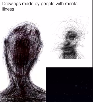drawings made by people with mental illness - meme generator image preview