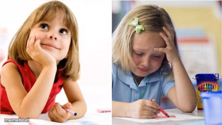 Dreaming Crying Writing Girl - meme generator image preview