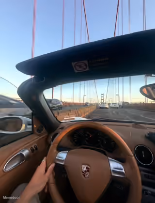 Driving a Porsche