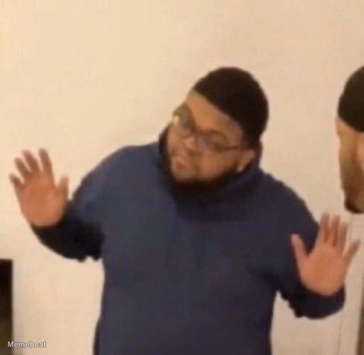 Druski Hands Up - meme generator image preview