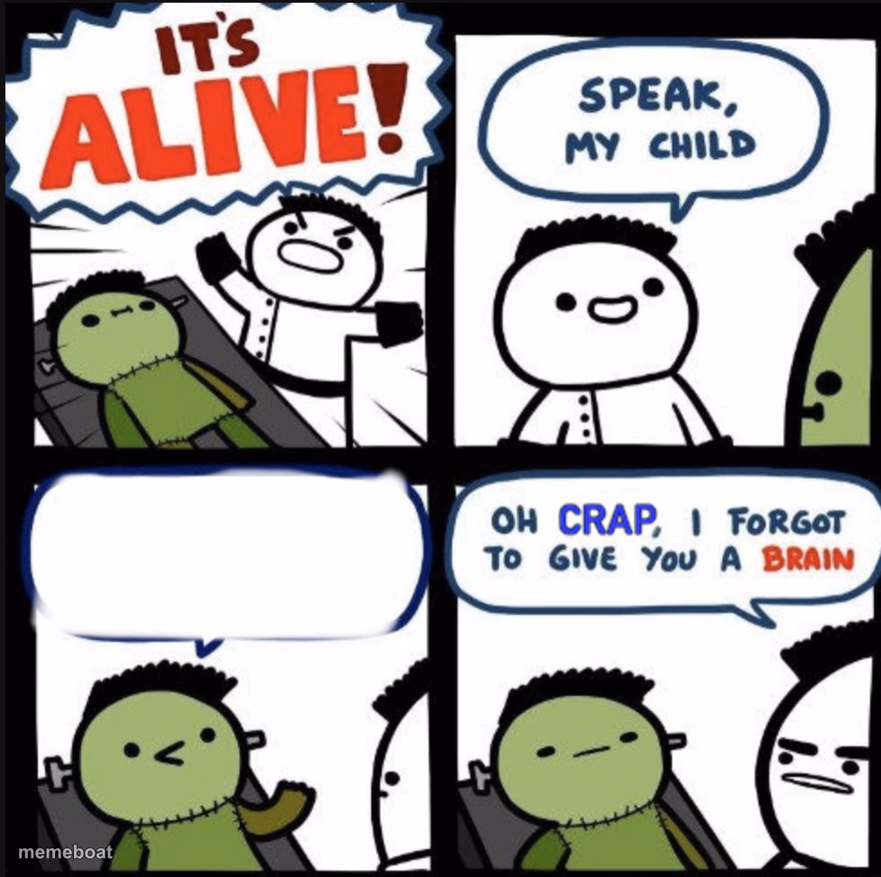 Dumb Frankenstein - meme generator image preview