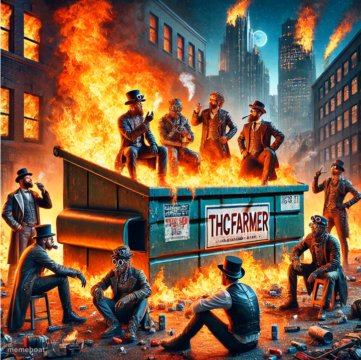 dumpster fire - meme generator image preview