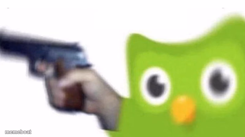 duolingo gun - meme generator image preview
