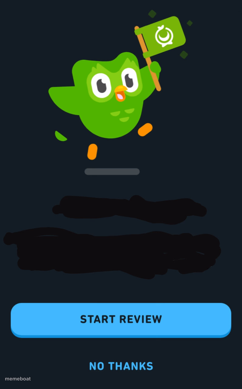 Duolingo When You Haven't Opened The App In 1 Month - meme generator image preview