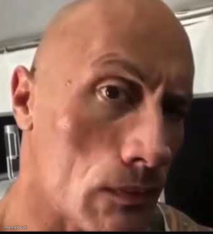 Dwayne Johnson eyebrow raise - meme generator image preview