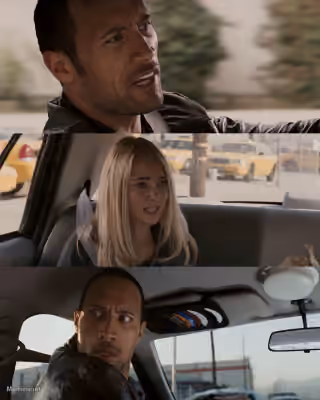 Dwayne The Rock Johnson Turns Around - "Race to Witch Mountain"