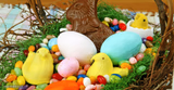 easter candy in basket