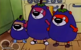 Eggplant Costumed Otters