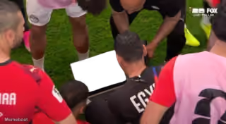 Egypt Players on a Laptop Mid Penalty