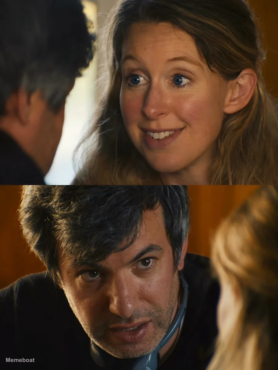 Elizabeth Holmes and Nathan Fielder - 'You Can See Everything' - meme generator image preview