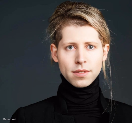 Elizabeth Holmes x Sam Altman - meme generator image preview