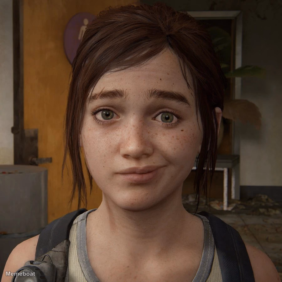 Ellie Williams Smirk - "The Last of Us" - meme generator image preview