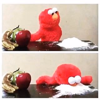 elmo cocaine - meme generator image preview