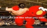 elmo did not like what you said