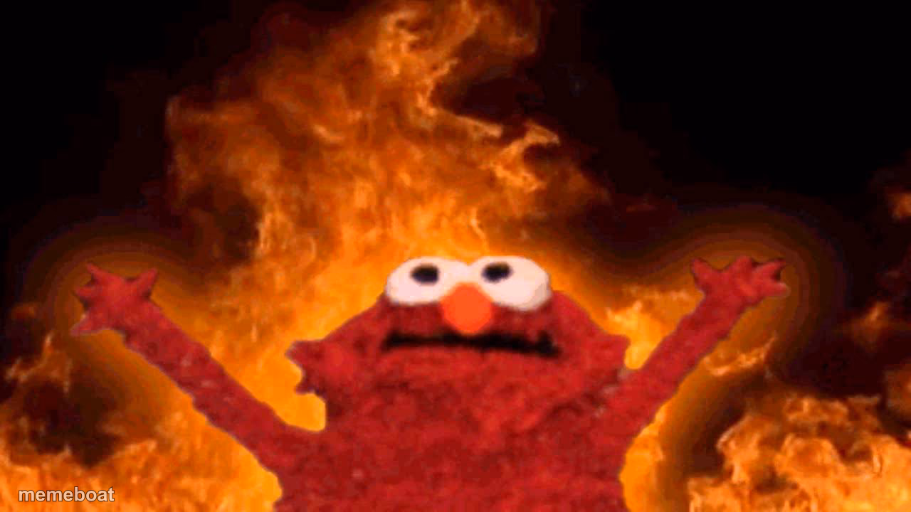 elmo fire - meme generator image preview