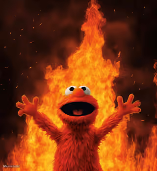 Elmo in Hellfire