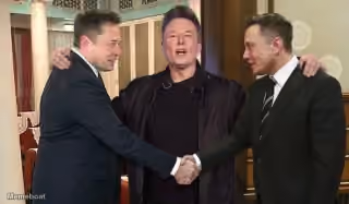 Elon Musk Meeting Himself