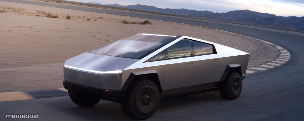 Elon Tesla Amish Cyber Truck - meme generator image preview