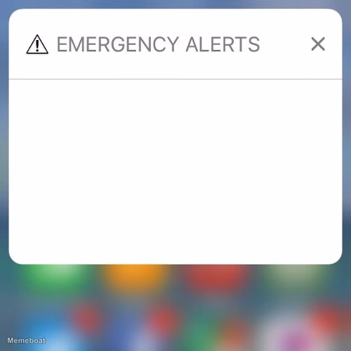 Emergency Alerts - meme generator image preview