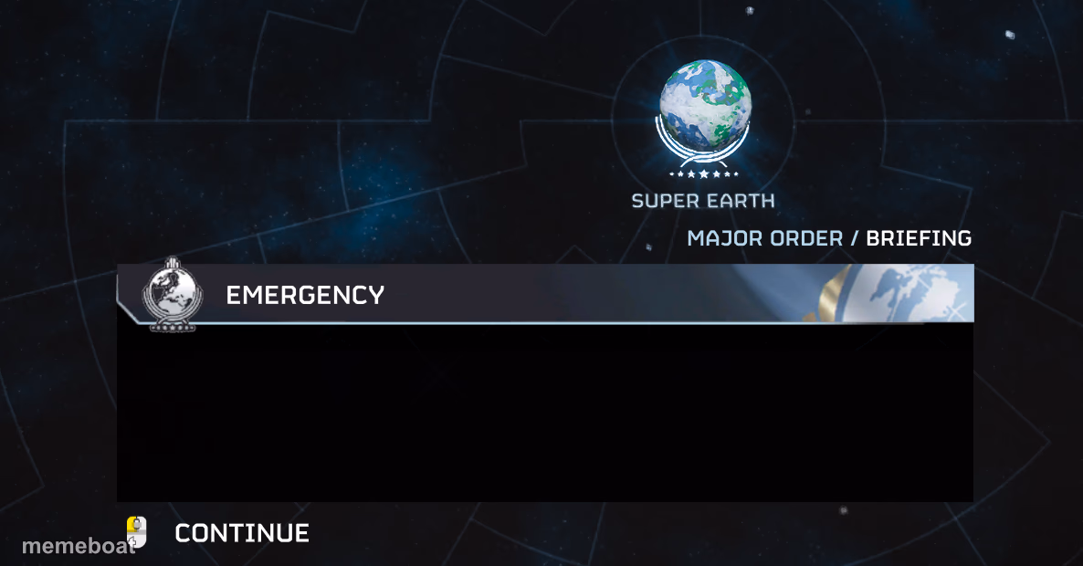 emergency super earth broadcast - meme generator image preview