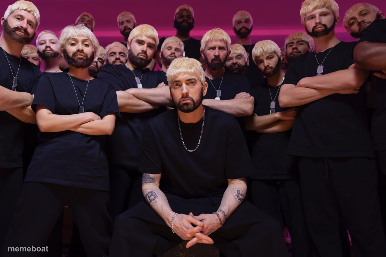 eminem houdini  hes back - meme generator image preview