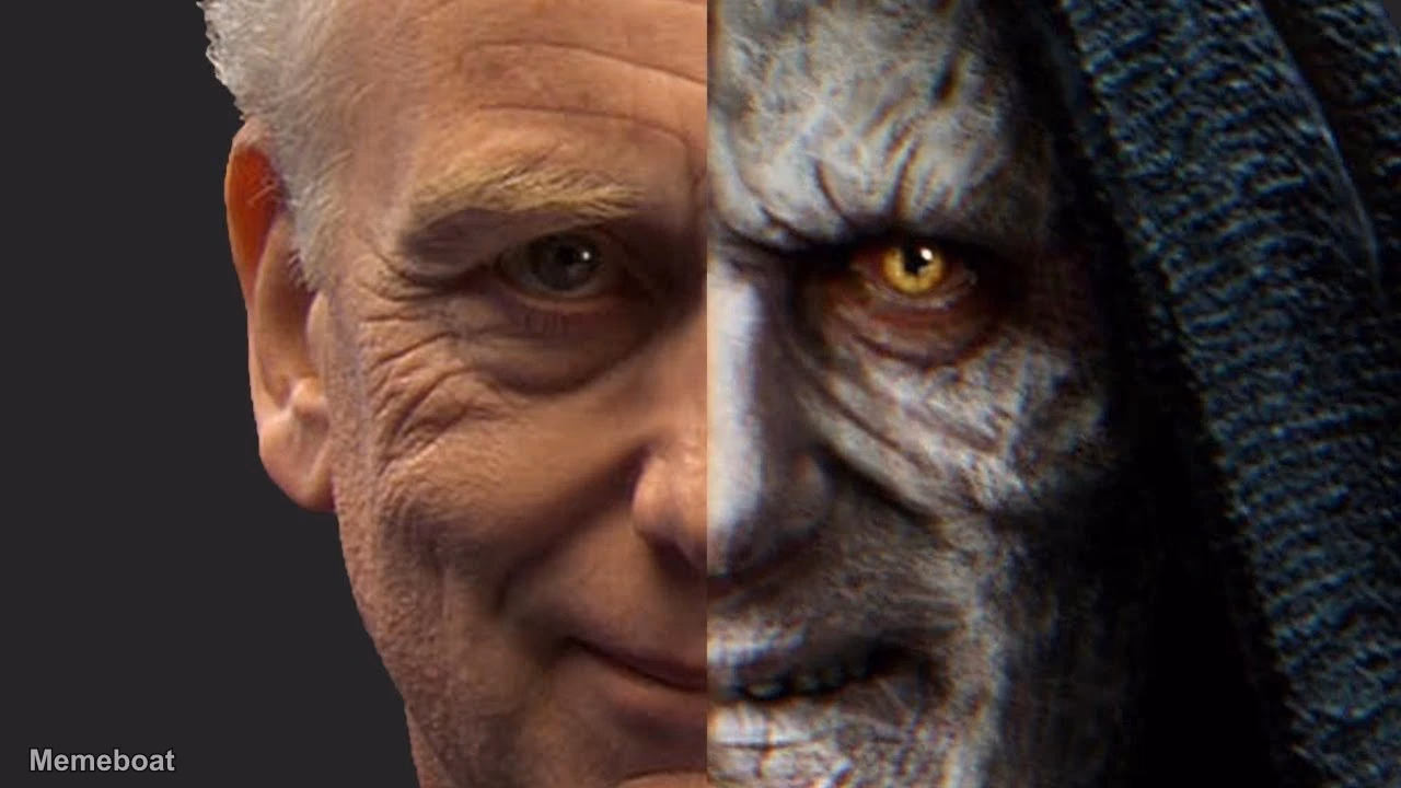 Emperor Palpatine Nice/Evil Portrait - meme generator image preview