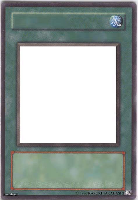 Empty Magic Card - meme generator image preview