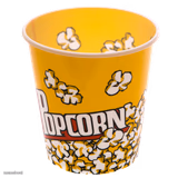 Empty popcorn bucket