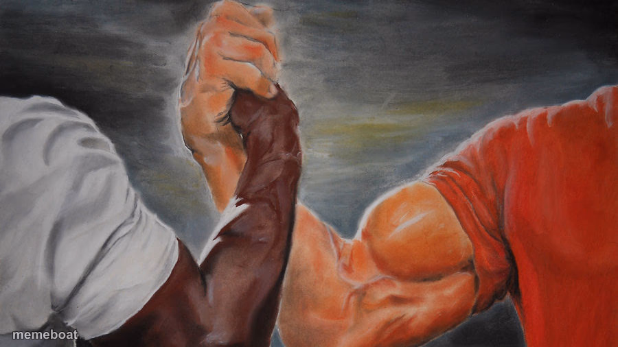 epic hand shake - meme generator image preview