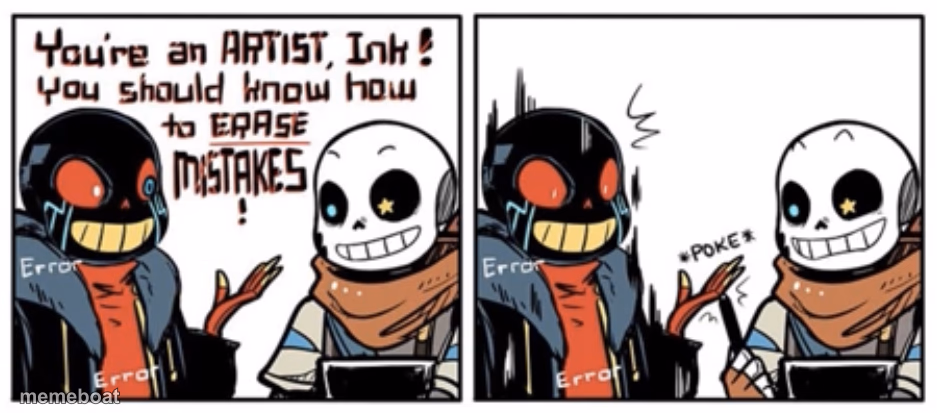 Erasing Mistakes - meme generator image preview