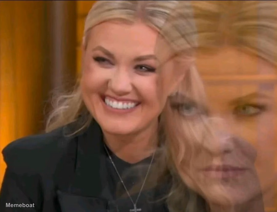 Erika Kirk Smiling/Angry - meme generator image preview