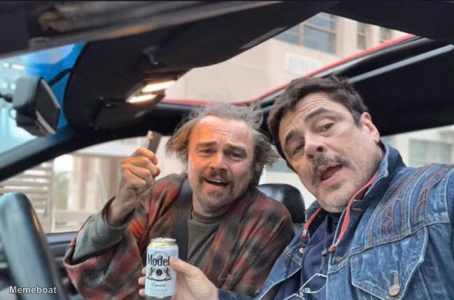 Ethan Suplee and Benicio del Toro 'One Battle After Another' - meme generator image preview