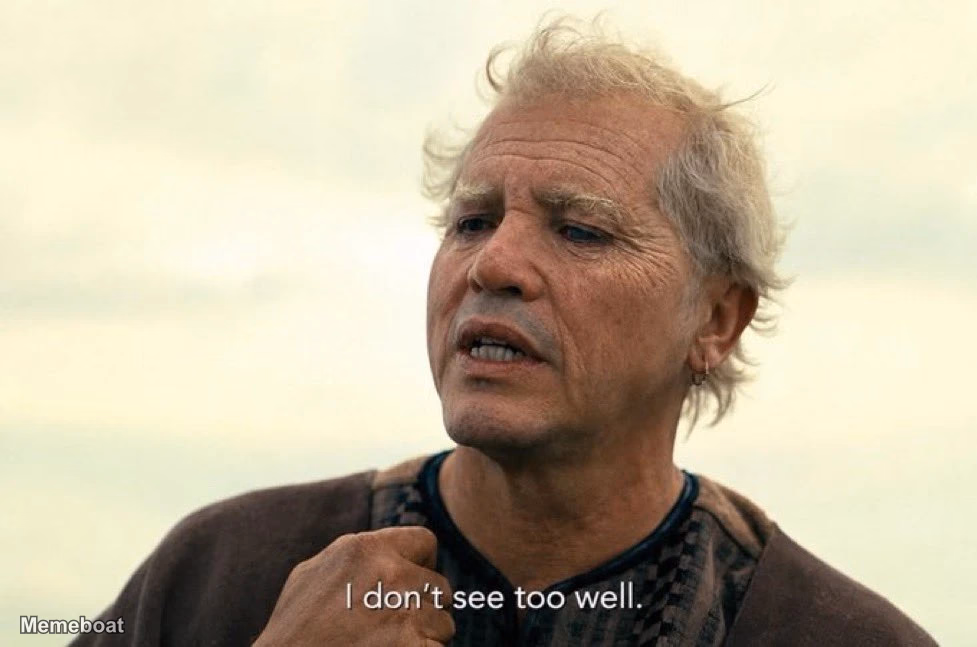 Eumaeus "I Don't See Too Well" - meme generator image preview