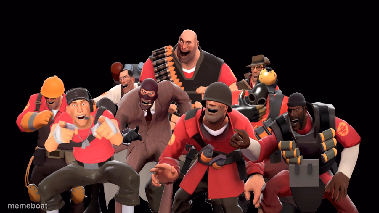 every tf2 characters laughing at you - meme generator image preview