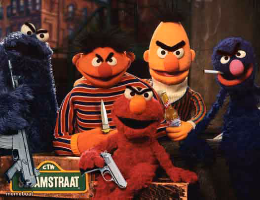 Evil Sesame Street - meme generator image preview