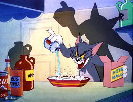 evil Tom pouring stuff - meme generator image preview