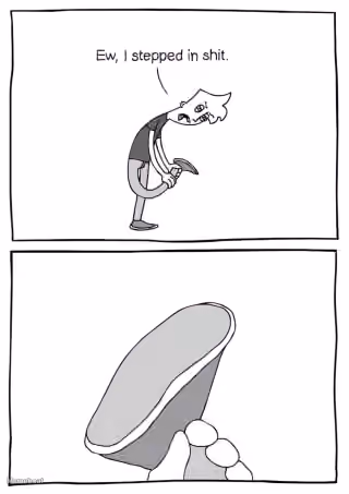 Stepped In It Umbrella