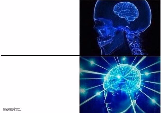 Expanding Brain Two Frames - meme generator image preview