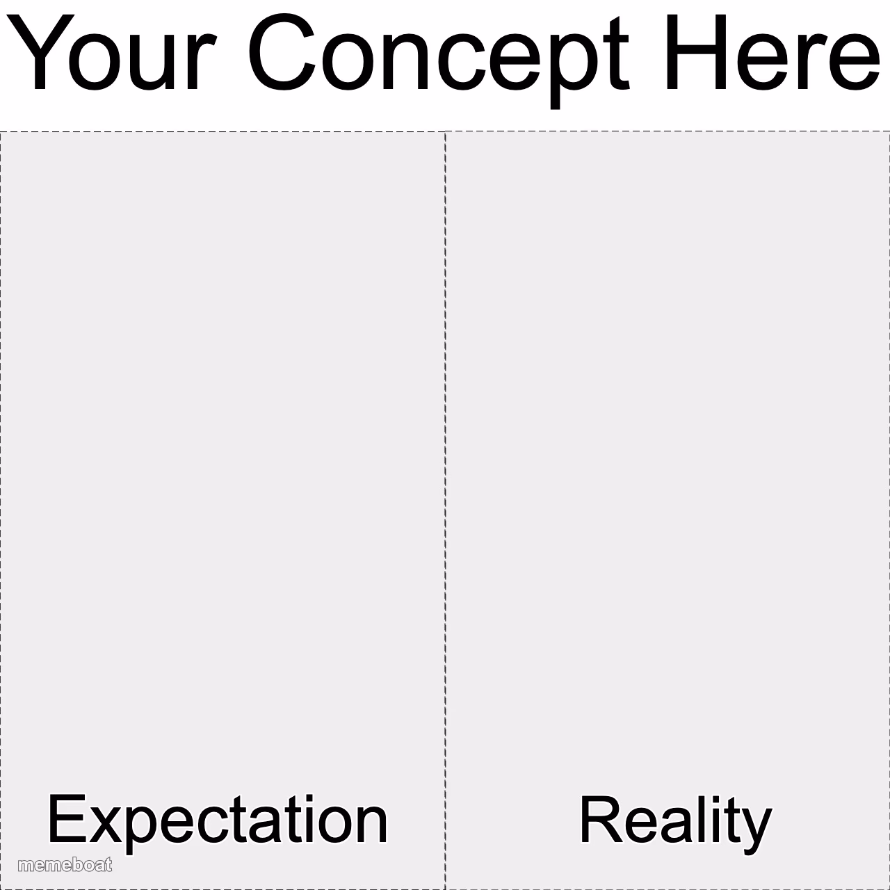 expectation vs reality - meme generator image preview
