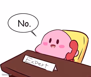 Expert Kirby 'No.'