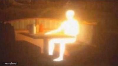 extremely bright person - meme generator image preview