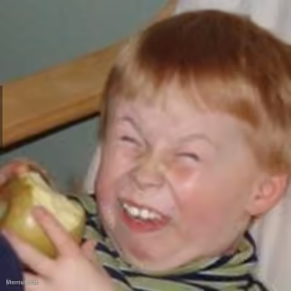 Apple Eating Kid