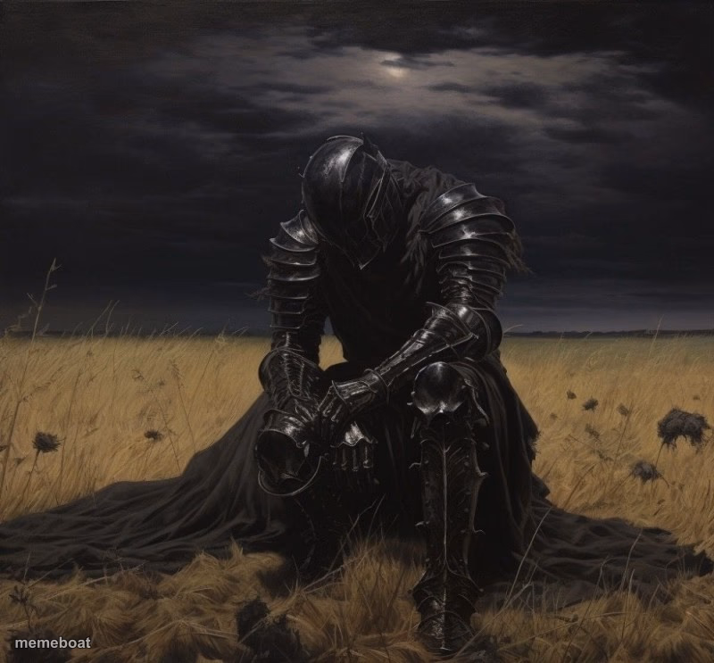 fallen knight - meme generator image preview