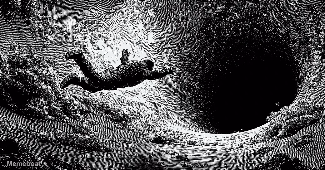 Falling Into the Void - meme generator image preview